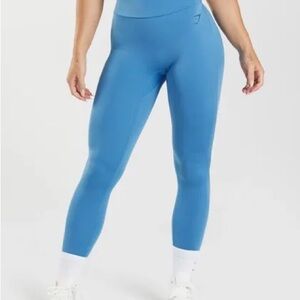 GYMSHARK POWER REGULAR LEGGINGS Blue Women's High-Waisted Leggings